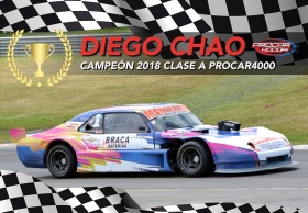Diego Chao campeón 2018 de la Clase A del Procar4000.