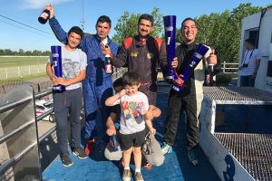 El podio de la Clase B del Procar4000 en La Plata: 1° Lucero, 2° López y 3° Gil.